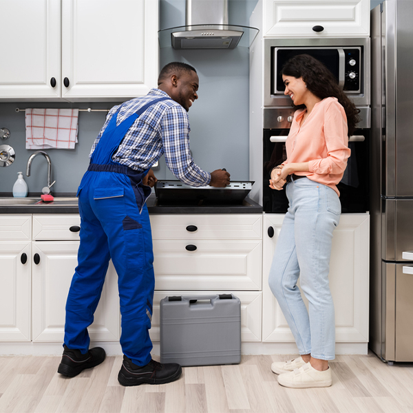 can you provide an estimate for cooktop repair before beginning any work in Logan County